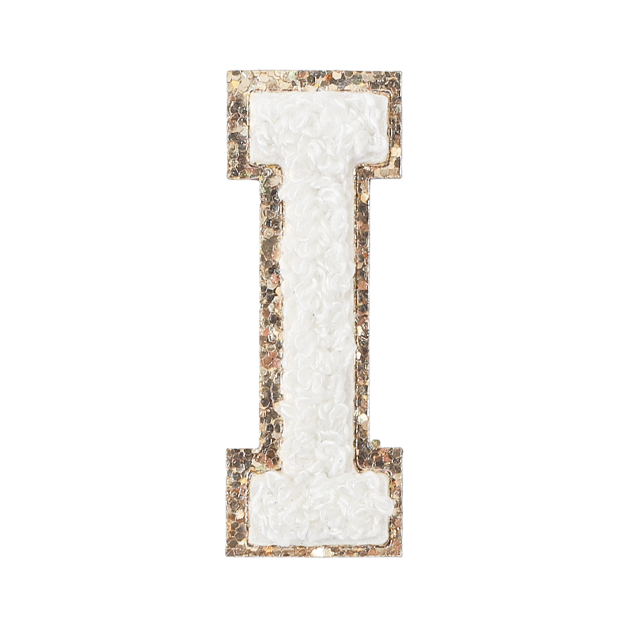 I - Letter Patch White