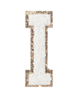 I - Letter Patch White