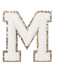 M - Letter Patch White