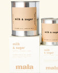 Two Milk and Sugar, Cream Candle with Boxes