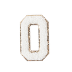 O - Letter Patch White