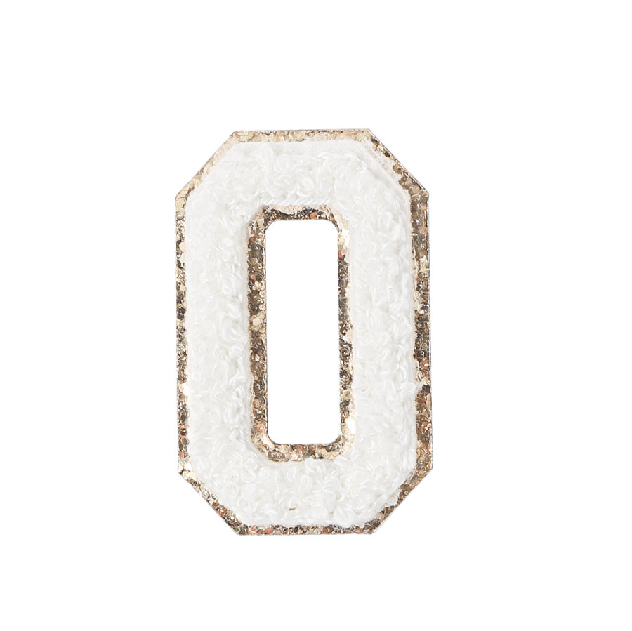 O - Letter Patch White