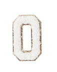 O - Letter Patch White