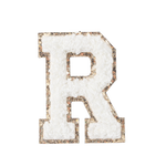 R - Letter Patch White