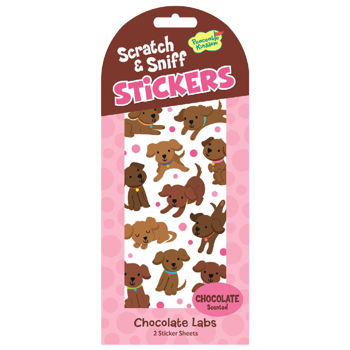 CHOCOLATE LABS SCRATCH &amp; SNIFF STICKERS