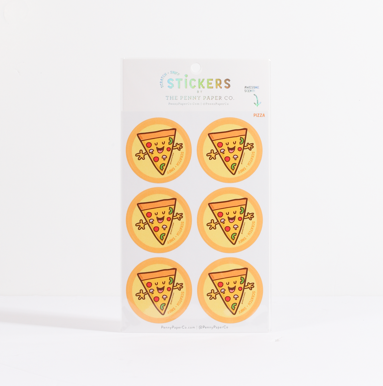 Pizza, Scented Scratch and Sniff Stickers