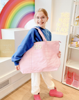 Extra Large Nylon Travel Bag - Light Pink