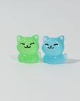 Cat Resin Figures (2 pc) Assorted Colours