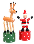 Santa or Reindeer Push Puppets (1PC - Ships Assorted)
