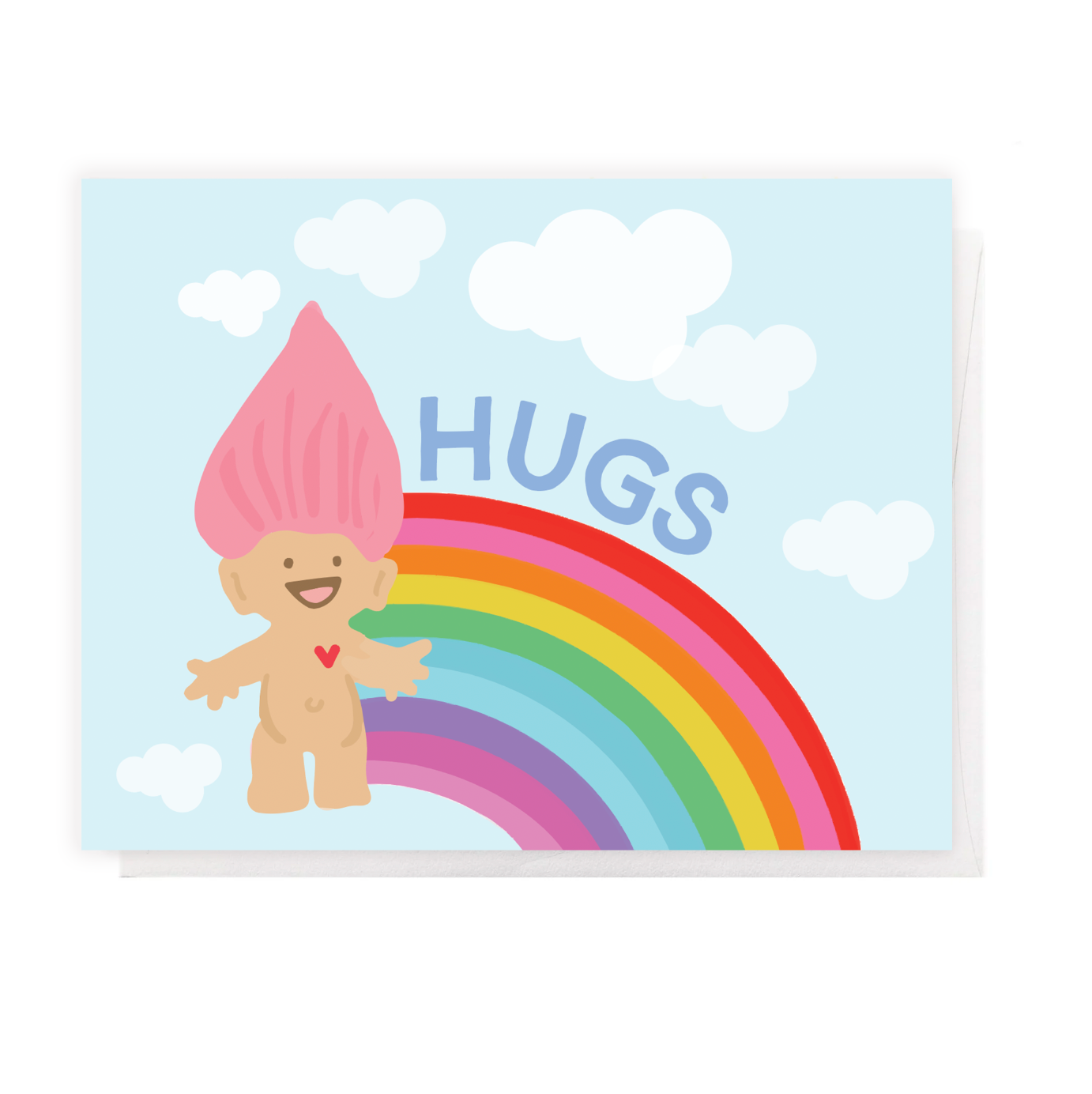 Troll Hug, Greeting Card