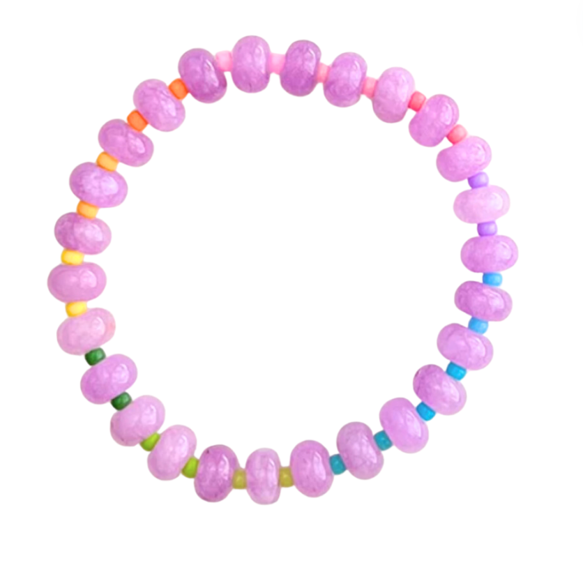 Stone Beads Bracelet, Grape