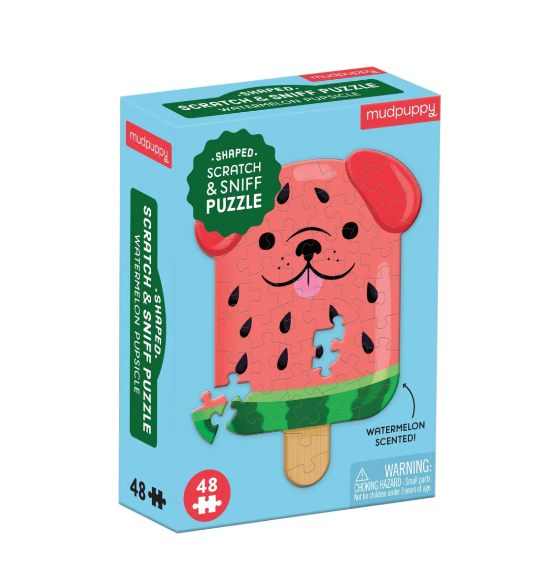 Watermelon Pupsicle 48 pc Scratch and Sniff Puzzle