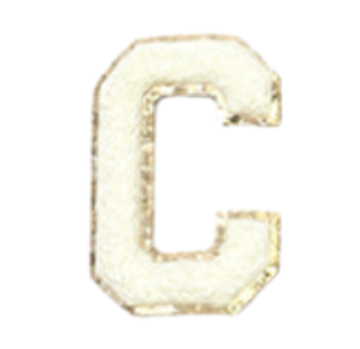 C Letter - White