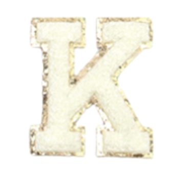 K Letter - White