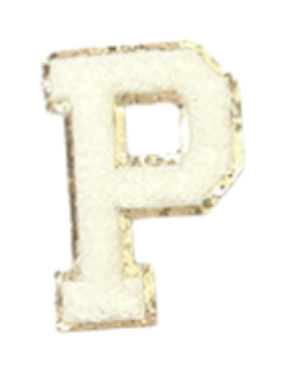 P Letter - White