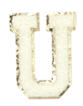 U Letter - White