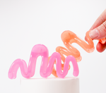 Squiggle Jelly Hair Claw, Orange