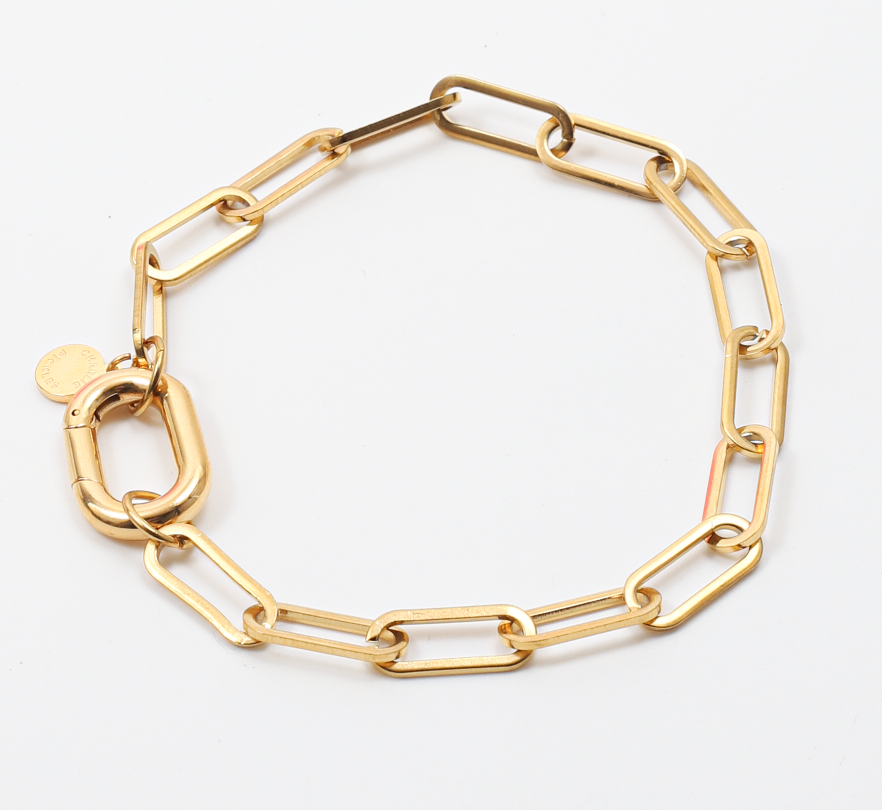 Charm Bracelet, 18k Gold Plated