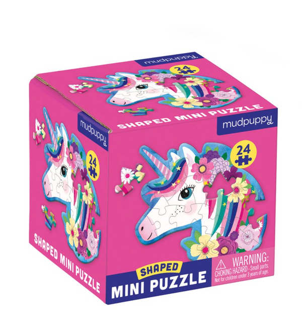 Unicorn 24 Piece Shaped Mini Puzzle