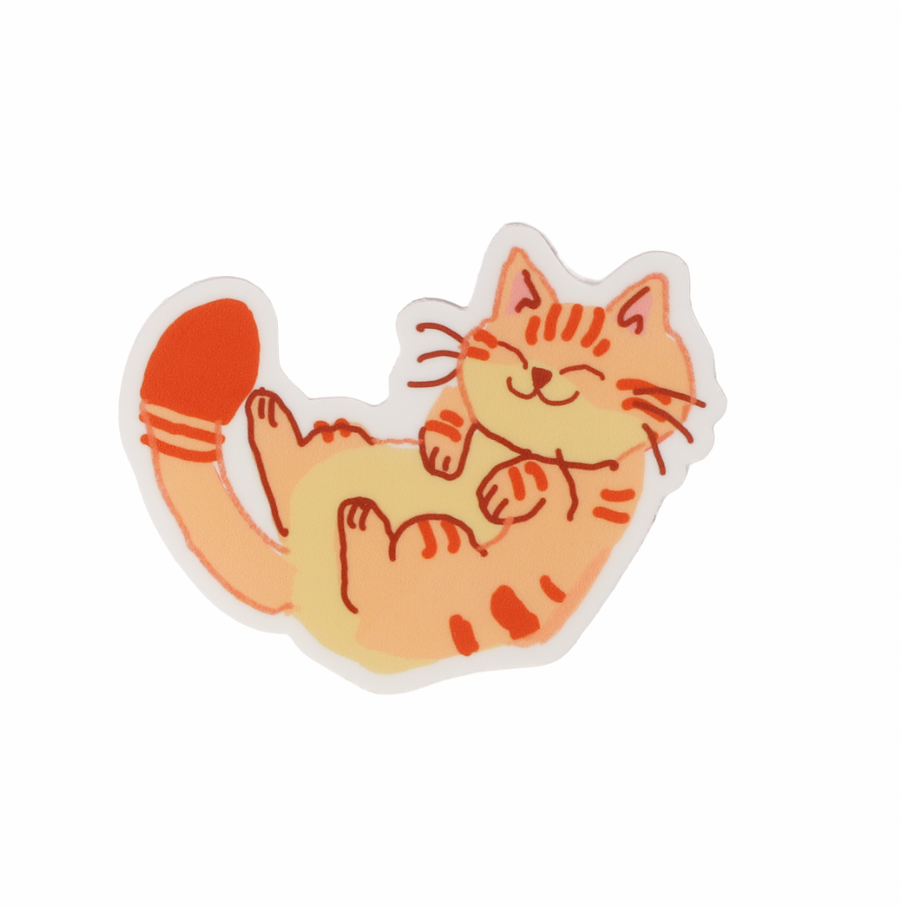 Cat Vinyl Sticker, Local Artist Emmy