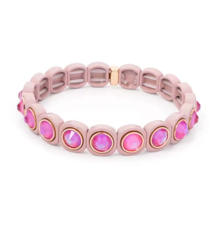 Enamel Bracelet, Cotton Candy