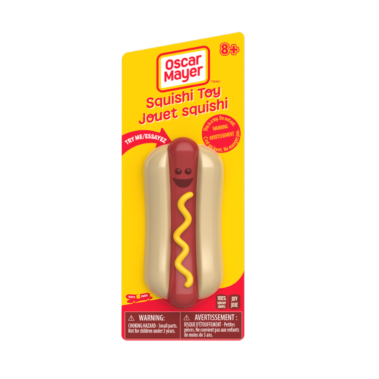 OSCAR MAYER SQUISHI HOT DOG TOY
