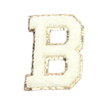 B Letter - White