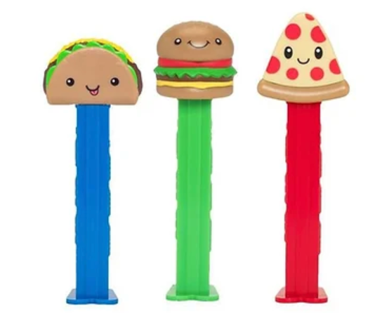 PEZ Treats Burger/Pizza/Taco Blister - 1 pc