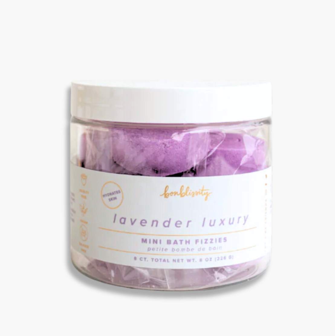 Lavender Luxury Mini Bath Fizzies (8 pc)