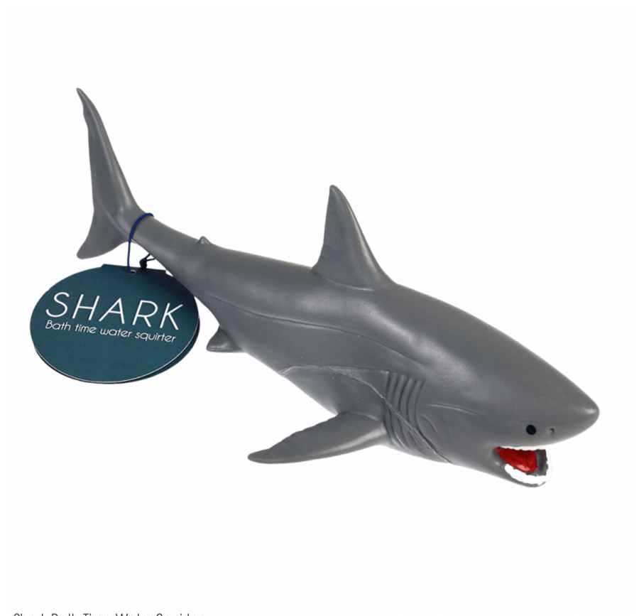 Shark bath time water squirter