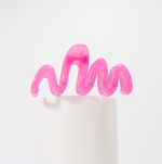 Squiggle Jelly Hair Claw, Pink