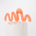 Squiggle Jelly Hair Claw, Orange