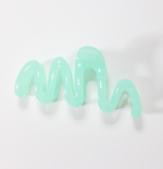 Squiggle Jelly Hair Claw, blue