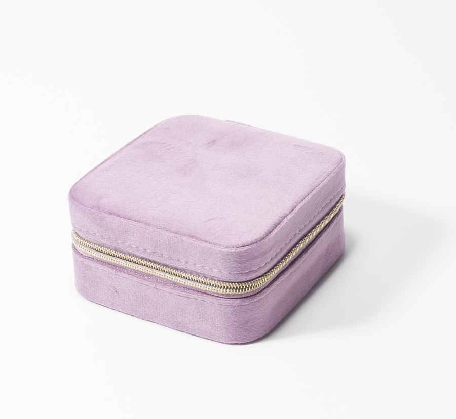 Light Purple Velvet Jewelry Box