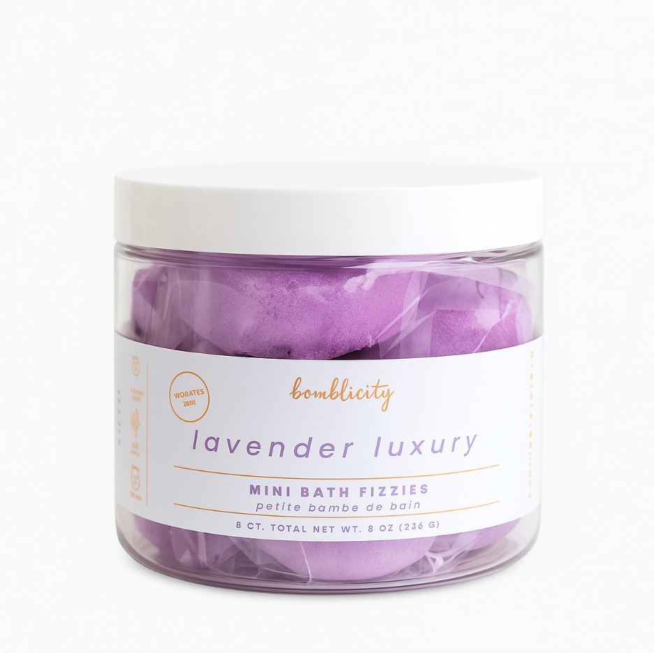 Lavender Luxury Mini Bath Fizzies (8 pc)