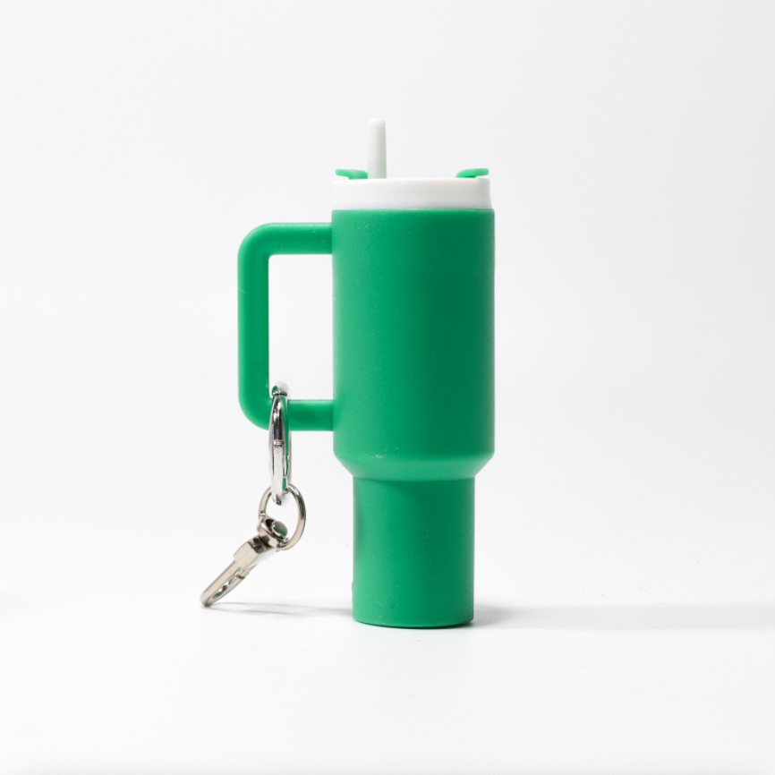 Custom Stanley Keychain / Bag Charm - Kelly Green