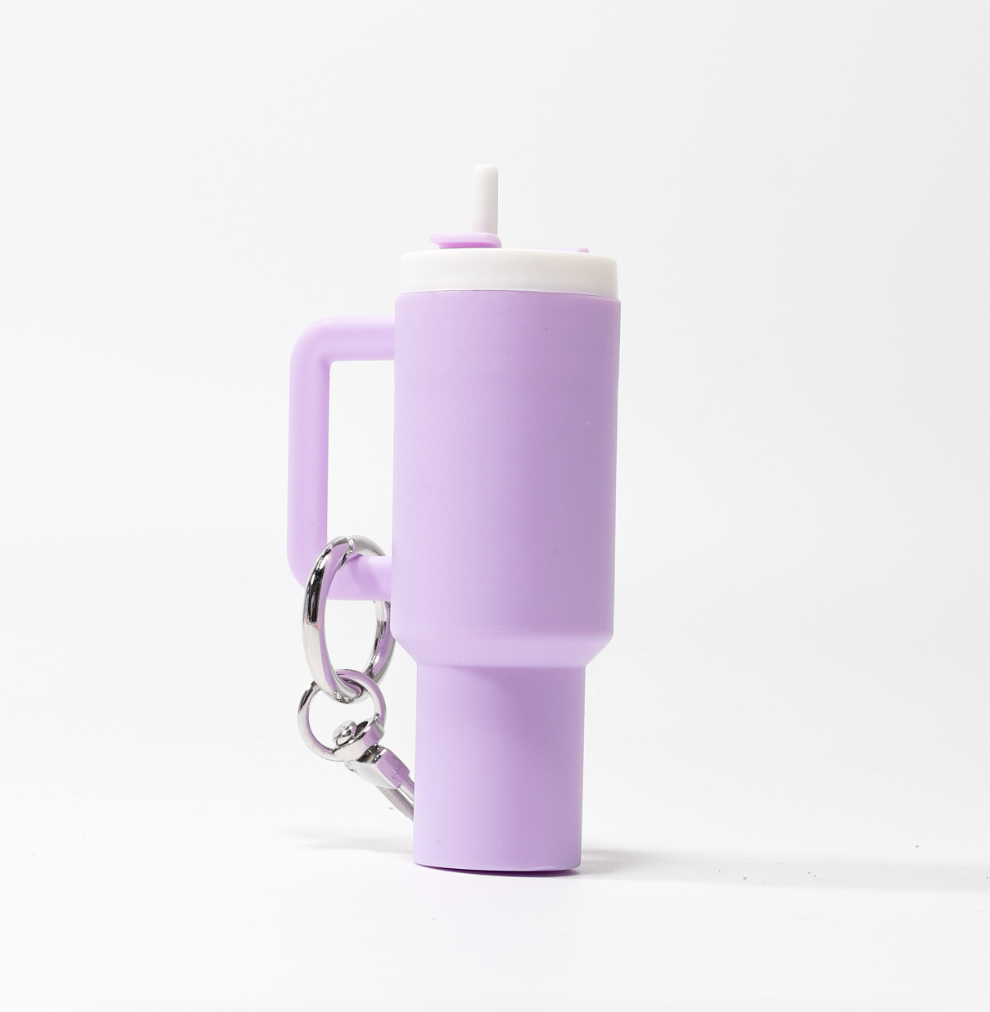 Custom Stanley Keychain / Bag Charm - Light Purple
