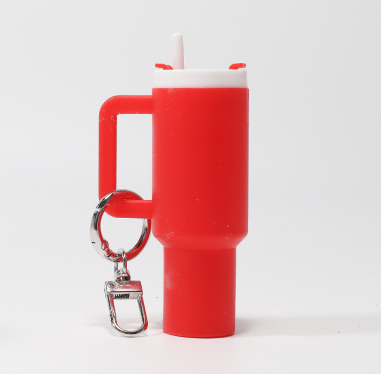 Custom Stanley Keychain / Bag Charm - Red