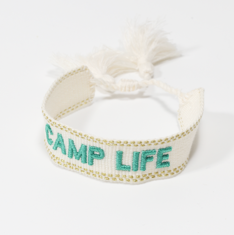 Camp Life  |Embroidered Bracelet
