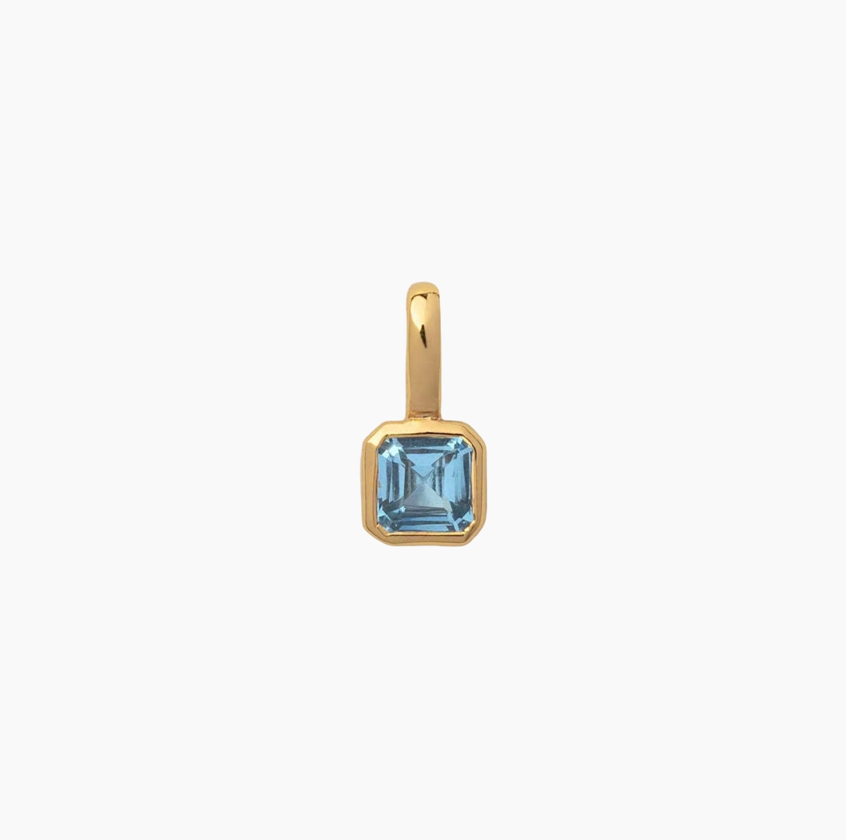 Birth Month Gemstones, 18k Gold Plated Charm