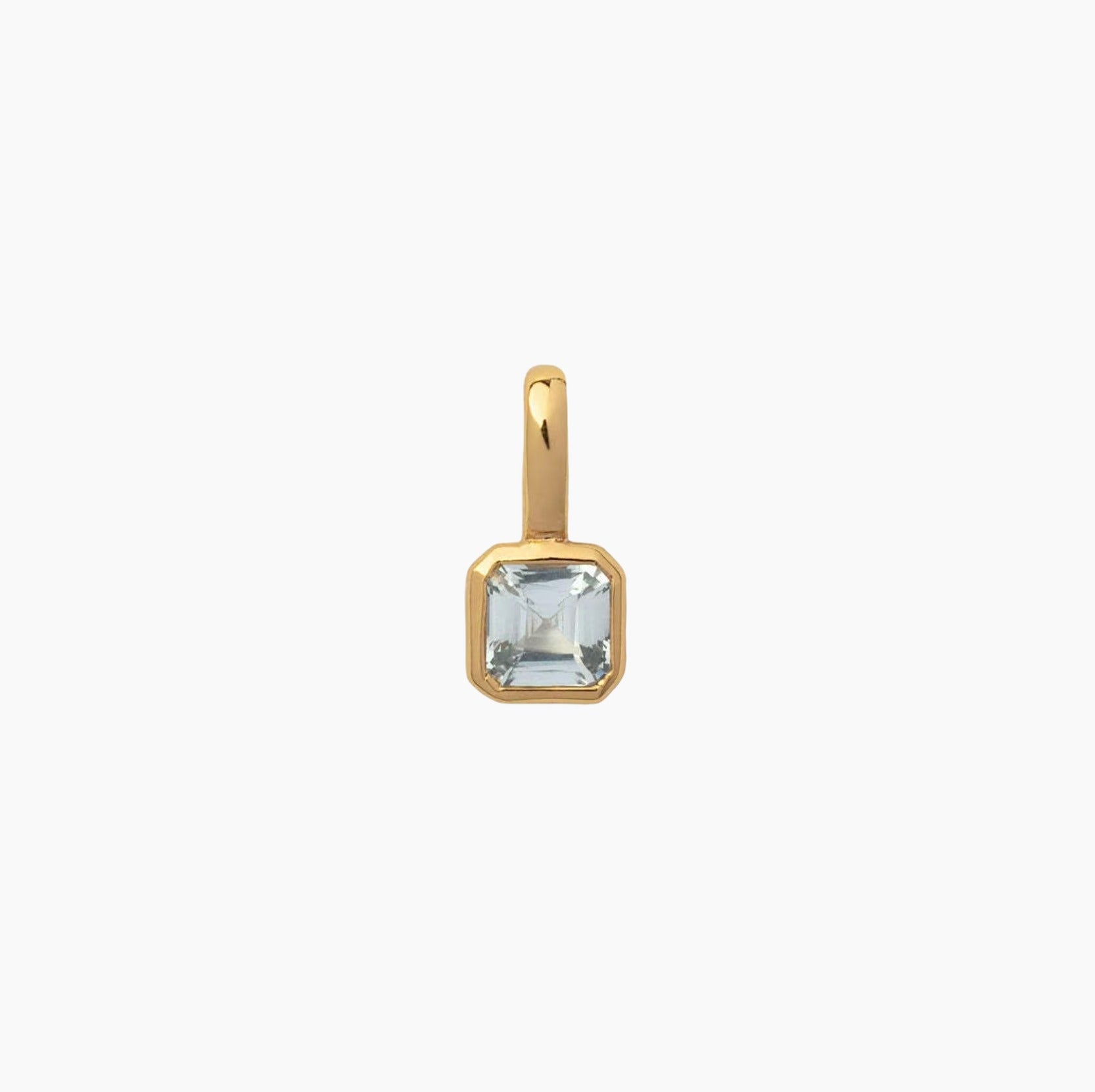 Birth Month Gemstones, 18k Gold Plated Charm