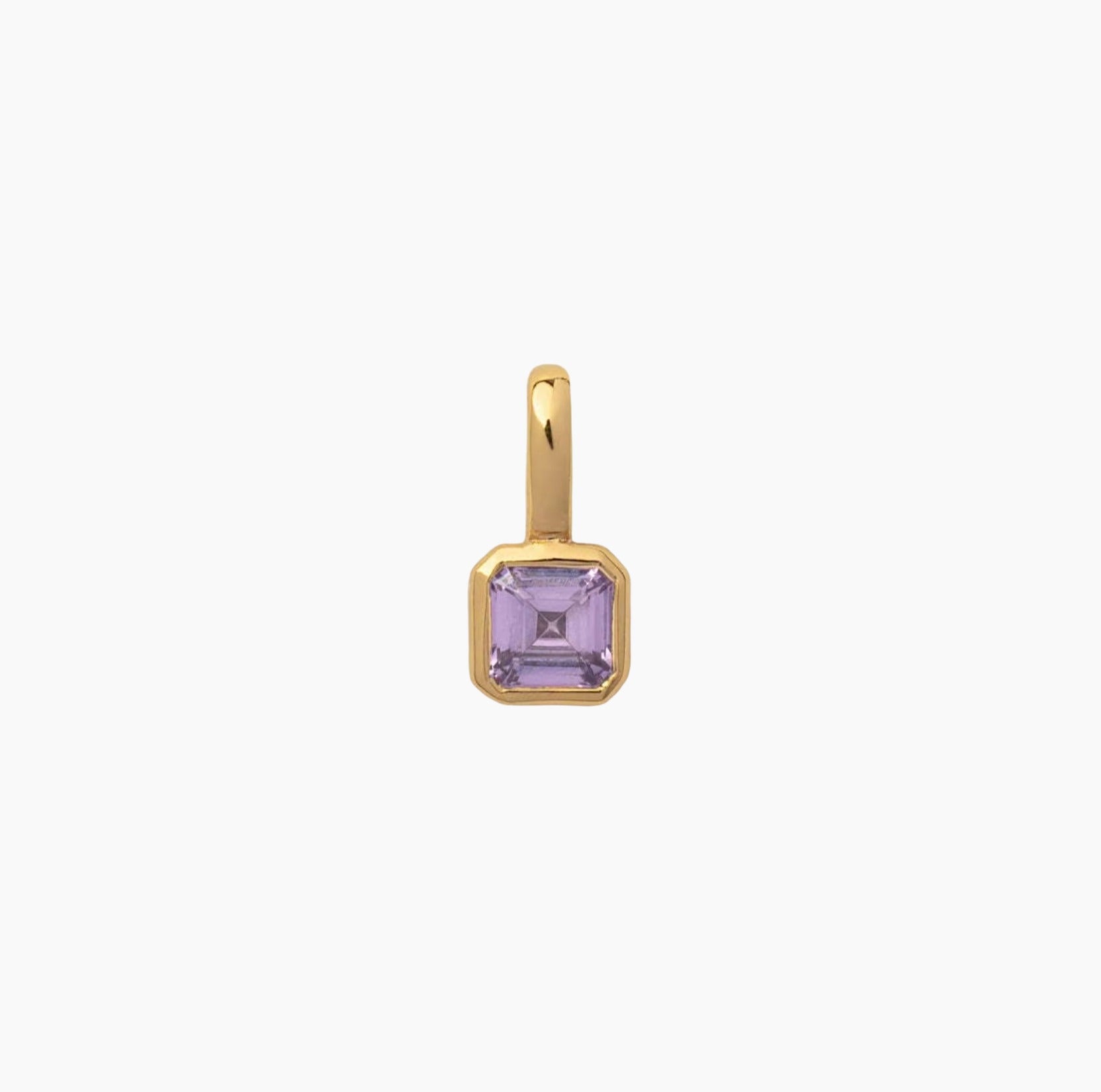 Birth Month Gemstones, 18k Gold Plated Charm