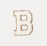 B - Letter Patch White