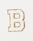 B - Letter Patch White