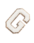 G - Letter Patch White