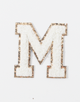 M - Letter Patch White