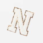 N - Letter Patch White