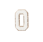 O - Letter Patch White