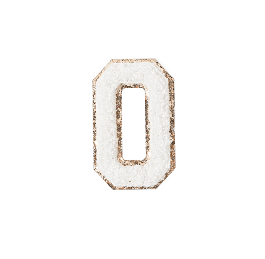 O - Letter Patch White