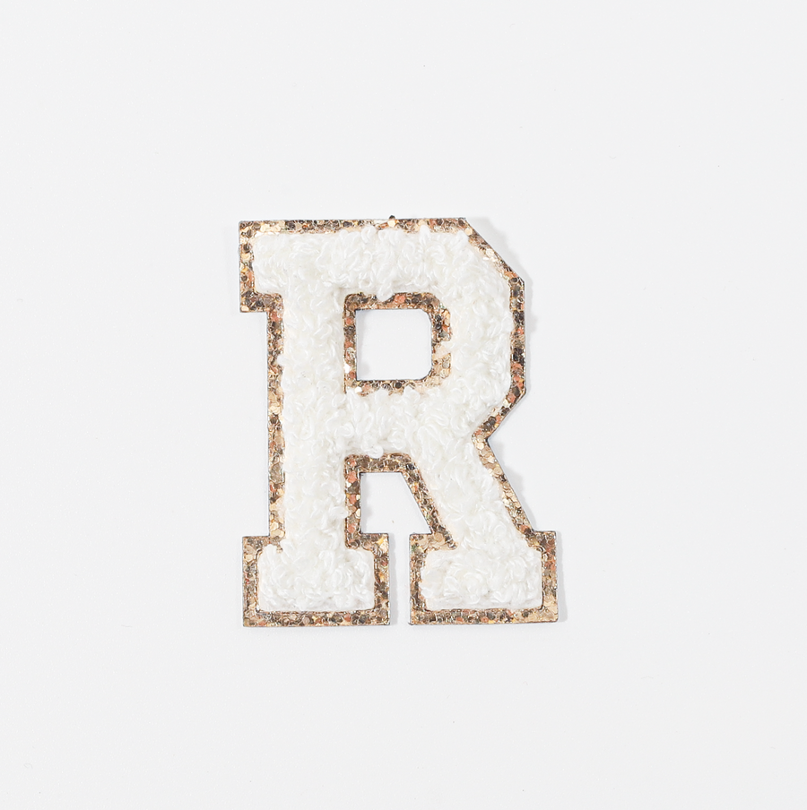 R - Letter Patch White